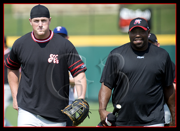 SPORT Baseball Jason Witten of the Dallas Cowboys and Warren Sapp both participated on the Black Sox team.