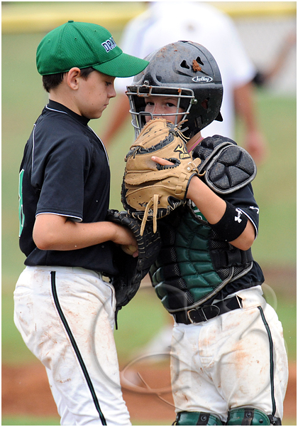 8 "Hey did you see that girl in the first row? Throw a wild pitch so I can go back there and look at her"