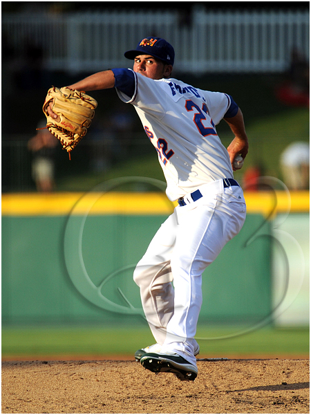 9 Midland Rockhounds pitcher Jason Fernandez #22 throws on the mound