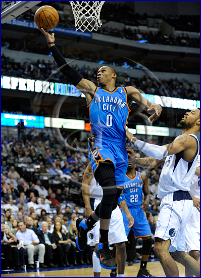 10 Oklahoma City Thunder vs Dallas Mavericks Russell Westbrook