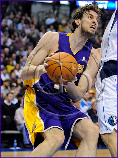 3 Dallas Mavericks v Los Angeles Lakers Pao Gasol from Spain