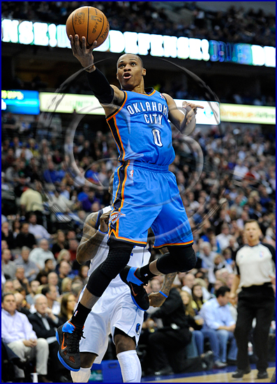 9 Oklahoma City Thunder vs Dallas Mavericks Russell Westbrook