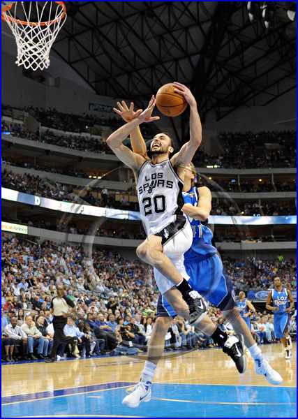 NBA: MAR 18 Spurs at Mavericks San Antonio Spurs vs Dallas Mavericks Manu Ginobli