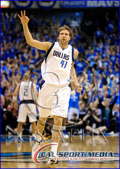 NBA 2011: Lakers vs Mavericks MAY 06 Los Angeles Lakers v Dallas Mavericks Playoffs Dirk Nowitzki