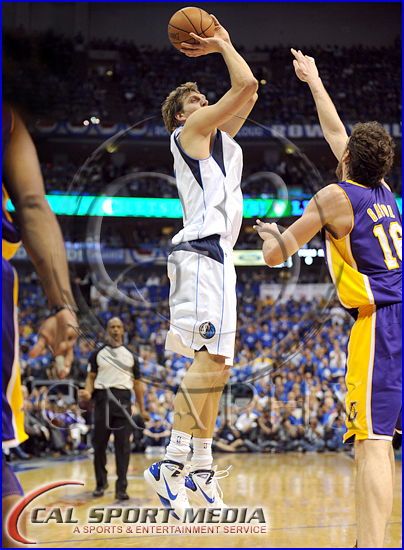 NBA 2011: Lakers vs Mavericks MAY 06 Los Angeles Lakers v Dallas Mavericks Playoffs Dirk Nowitzki