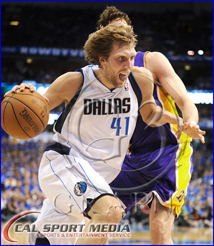 NBA 2011: Lakers vs Mavericks MAY 06 Los Angeles Lakers v Dallas Mavericks Playoffs Dirk Nowitzki