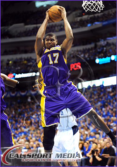 NBA 2011: Lakers vs Mavericks MAY 06 Los Angeles Lakers vs Dallas Mavericks Playoffs Andrew Bynum