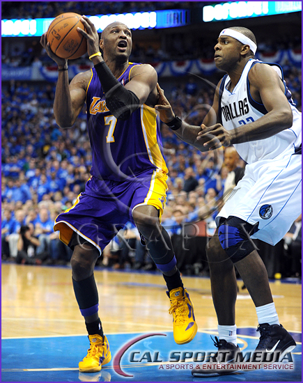 NBA 2011: Lakers vs Mavericks MAY 06 Los Angeles Lakers vs Dallas Mavericks Playoffs Lamar Kardashian, I mean Odom