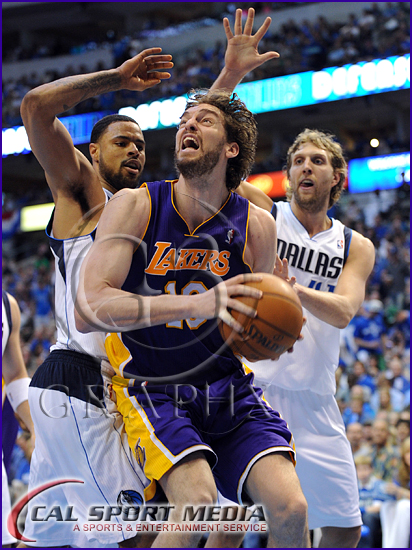 NBA 2011: Western Conference Playoffs Lakers vs Mavericks MAY 08 Los Angeles Lakers v Dallas Mavericks Playoffs Pau Gasol
