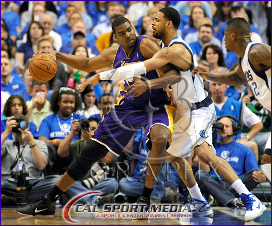 NBA 2011: Western Conference Playoffs Lakers vs Mavericks MAY 08 Los Angeles Lakers v Dallas Mavericks Playoffs Andrew Bynum, Tyson Chandler