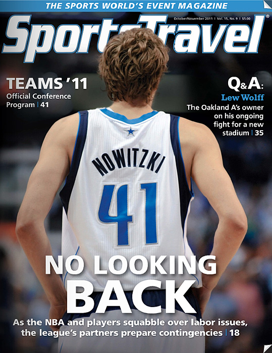 SportsTravel_Dirk_Nov_2011_small Sports Travel Magazine cover Dirk Nowitzki