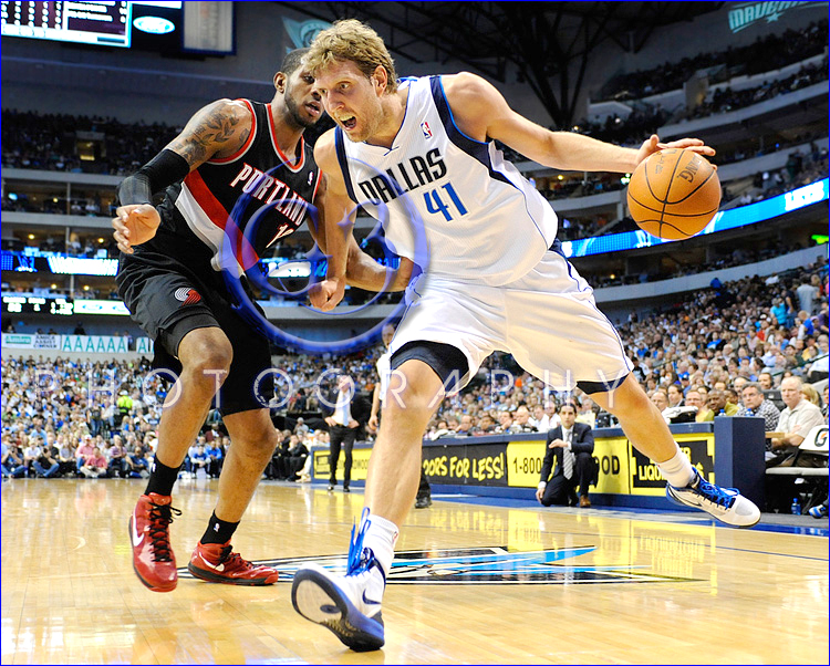 NBA 2012: Trail Blazers vs Mavericks APR 06